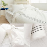 NNEDSZ Saesom Flua Snow Comforter Set Queen Cool Quilt Bedspread WHITE