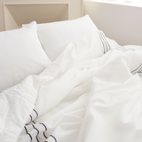 NNEDSZ Saesom Flua Snow Comforter Set Queen Cool Quilt Bedspread WHITE