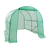 NNEDSZ Greenhouse Walk-In Shed 3x2x2M PE Dome Tunnel Polytunnel