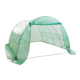 NNEDSZ Greenhouse Walk-In Shed 4x3x2M PE Dome Hoop Tunnel Polytunnel
