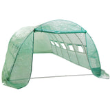 NNEDSZ Greenhouse Walk-In Shed 6x3x2M PE Dome Hoop Tunnel Polytunnel