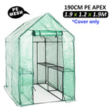 NNEDSZ Garden Greenhouse Shed PE Cover Only 190cm Apex