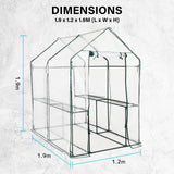 NNEDSZ Home Ready Garden Greenhouse Shed PVC Cover Only Apex 190cm