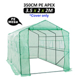 NNEDSZ Garden Greenhouse Shed PE Cover Only 350m Apex