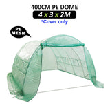NNEDSZ Garden Greenhouse Shed PE Cover Only 400cm Dome Tunnel