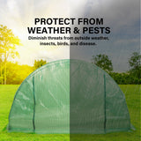 NNEDSZ Garden Greenhouse Shed PE Cover Only 400cm Dome Tunnel