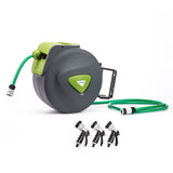 NNEDSZ Garden Water Hose Retractable Rewind Reel Wall Mounted 20M