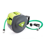 NNEDSZ Garden Water Hose Retractable Rewind Reel Wall Mounted 30M