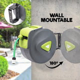 NNEDSZ Garden Water Hose Retractable Rewind Reel Wall Mounted 30M