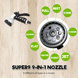 NNEDSZ Garden Water Hose Retractable Rewind Reel Wall Mounted 30M