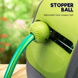 NNEDSZ Garden Water Hose Retractable Rewind Reel Wall Mounted 20M + Brass Gun