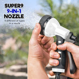 NNEDSZ Garden Water Hose Retractable Rewind Reel Wall Mounted 20M + Brass Gun