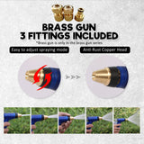 NNEDSZ Garden Water Hose Retractable Rewind Reel Wall Mounted 20M + Brass Gun