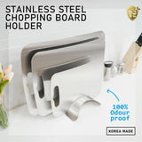 NNEDSZ Stainless Steel Chopping Cutting Board Holder Stand Rack