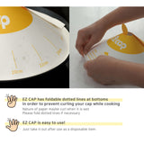 NNEDSZ 200X Paper Lid for Frypan Disposable Cooking Pan Cap Oli Splash Protection