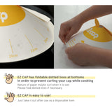 NNEDSZ 50X Paper Lid for Frypan Disposable Cooking Pan Cap Oli Splash Protection