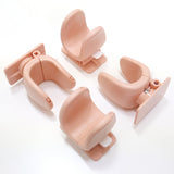 NNEDSZ 4X Door Lever Lock Pet Child Proof Adhesive Kid Safety Handle Lock APRICOT PINK