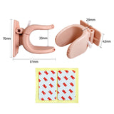 NNEDSZ 4X Door Lever Lock Pet Child Proof Adhesive Kid Safety Handle Lock APRICOT PINK