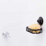 NNEDSZ Soap Holder Basket Removable Stainless Suction BLACK