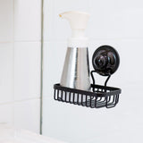 NNEDSZ Soap Holder Basket Removable Stainless Suction BLACK