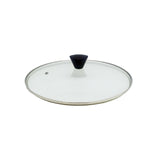 NNEDSZ KOMAN Stainless Steel Glass Lid with Bakelite Handle - 26cm
