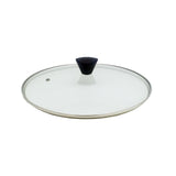 NNEDSZ KOMAN Stainless Steel Glass Lid with Bakelite Handle - 28cm