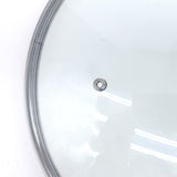 NNEDSZ KOMAN Stainless Steel Glass Lid with Bakelite Handle - 28cm