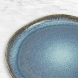 NNEDSZ 3 Pieces Reactive Glazed Ceramic Organic Fine Dinner Set with Plate and Bowl EARTHY AQUA