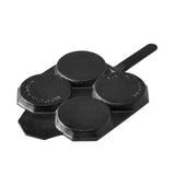 NNEDSZ Cast-Iron Traditional Egg Pan Pre-seasoned Non-Stick 23cm