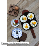 NNEDSZ Cast-Iron Traditional Egg Pan Pre-seasoned Non-Stick 23cm