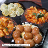 NNEDSZ Cast-Iron Traditional Egg Pan Pre-seasoned Non-Stick 23cm
