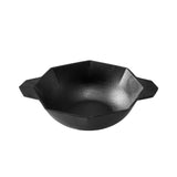 NNEDSZ Cast-Iron Traditional Wok Pre-seasoned Non-Stick 28cm