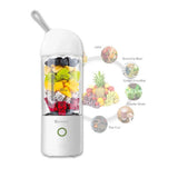 NNEDSZ Sansai Portable Blender USB Rechargeable 400ML WHITE