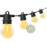 NNEDSZ Festoon String Lights 20 Bulbs 23M Fairy LED Waterproof Outdoor Christmas Party