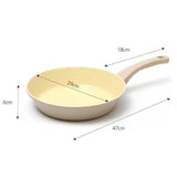 NNEDSZ Giorno Felice IH Frypan 28cm Ceramic Non-Stick Frying Pan Induction