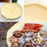 NNEDSZ Giorno Felice IH Griddle Pan 34cm Round Ceramic Non-Stick Camping Korean Stew