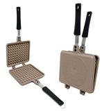 NNEDSZ Giorno Felice IH Waffle Maker Pan Non-Stick Double-Sided Detachable