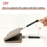 NNEDSZ Giorno Felice IH Waffle Maker Pan Non-Stick Double-Sided Detachable