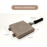NNEDSZ Giorno Felice IH Waffle Maker Pan Non-Stick Double-Sided Detachable