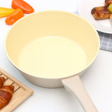 NNEDSZ Giorno Felice IH Wok Pan 28cm Ceramic Non-Stick Stir Frypan Induction