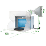 NNEDSZ Portable Exhaust Fan Air Brush SpBooth with LED