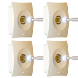 NNEDSZ 4X Door Stopper Wall Mount Door Stop Adhesive Catch Hole Advanced BEIGE