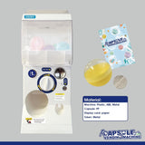NNEDSZ Gachapon Capsule Toy Vending Machine Lite Mini Collectible Gacha Dispenser Stackable WHITE