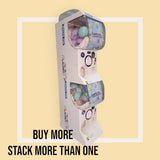 NNEDSZ Gachapon Capsule Toy Vending Machine Lite Mini Collectible Gacha Dispenser Stackable WHITE