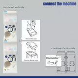 NNEDSZ Gachapon Capsule Toy Vending Machine Lite Mini Collectible Gacha Dispenser Stackable WHITE