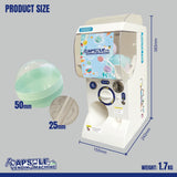 NNEDSZ Gachapon Capsule Toy Vending Machine Lite Mini Collectible Gacha Dispenser Stackable WHITE