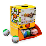 NNEDSZ 40X Cute Animal Pull Back Car Toy Capsules 50mm Collectible Gacha in Display Box
