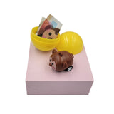 NNEDSZ 40X Cute Animal Pull Back Car Toy Capsules 50mm Collectible Gacha in Display Box