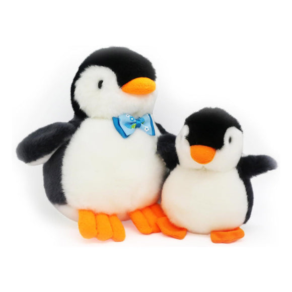 NNEDSZ 2X Plush Penguin Keychain Or Doll With Sound Activation BLACK