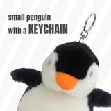 NNEDSZ 2X Plush Penguin Keychain Or Doll With Sound Activation BLACK